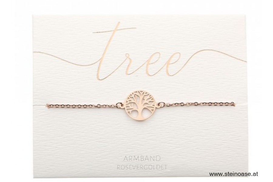Armband Lebensbaum 'rose'